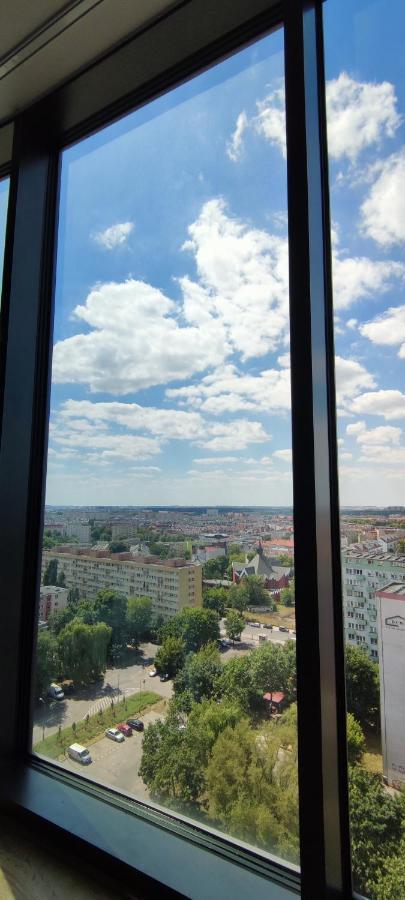 Апартаменты Aleda Tower, 14 Floor, Balkon Щецин Экстерьер фото