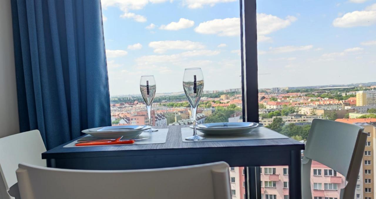 Апартаменты Aleda Tower, 14 Floor, Balkon Щецин Экстерьер фото