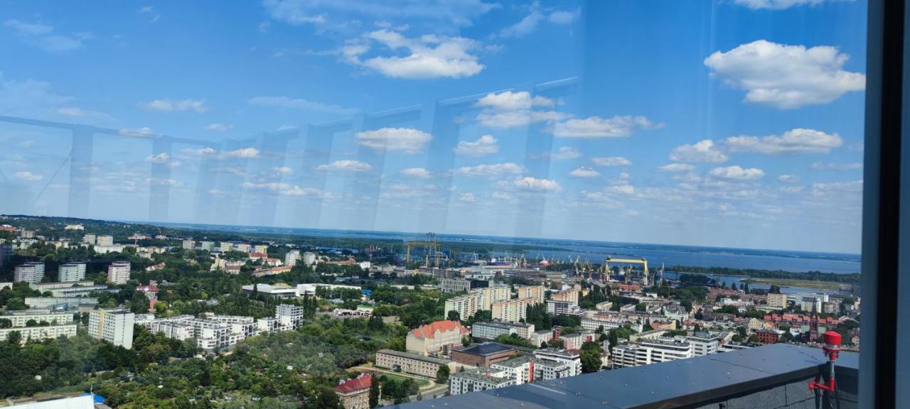 Апартаменты Aleda Tower, 14 Floor, Balkon Щецин Экстерьер фото