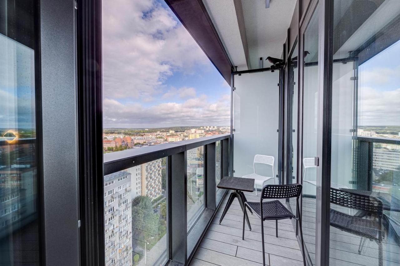 Апартаменты Aleda Tower, 14 Floor, Balkon Щецин Экстерьер фото
